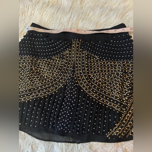 New Nasty Gal Black Sequined Skirt Size S - Picture 2 of 8